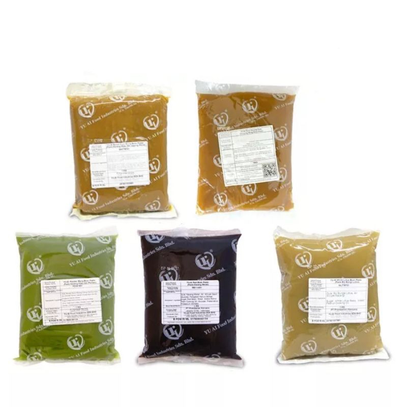 Pasta White Lotus Pandan Redbean Durian/Yu-ai Mooncake Paste/Lotus Paste Filling Mochi Kue Bulan Yu 
