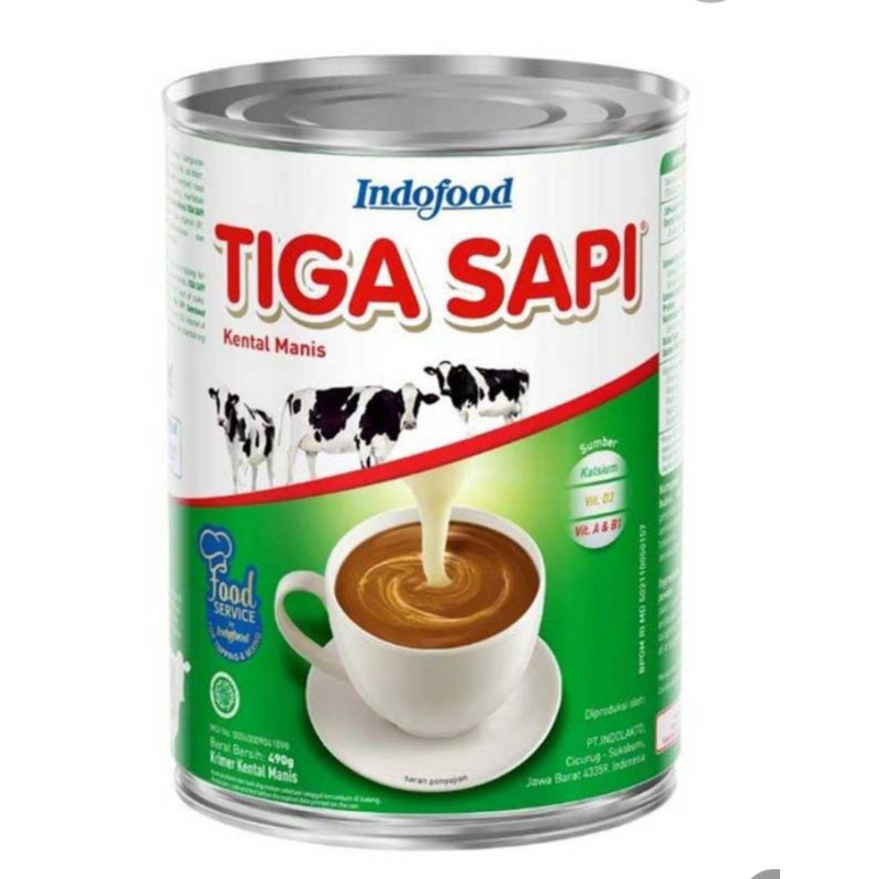 

Tiga sapi krimer kental manis 490 g