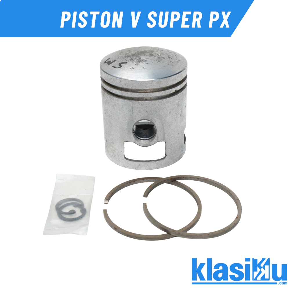 Piston Dan Ring Seher Vespa  Super Sprint Px Ps Exclusive Excel Oversize 5M Ukuran 5M Original Piagg
