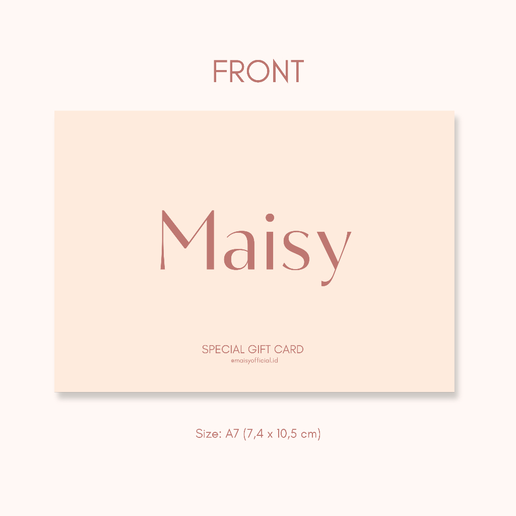 

Maisy | Special Gift Card