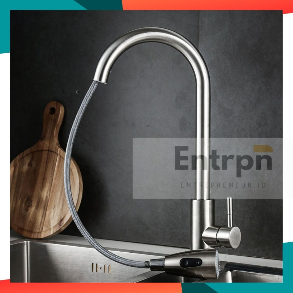 COD Kran Tarik Wastafel Dapur Bahan Stainless Steel Termurah