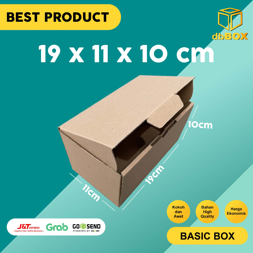 

(10pcs) Kardus Uk. 19x11x10 cm....Die Cut kotak Kue, snack -aksesoris-dll model box pizza