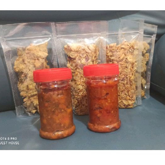 

Sambel enak murah, brambang goreng, bawang goreng, paru goreng lauk awet