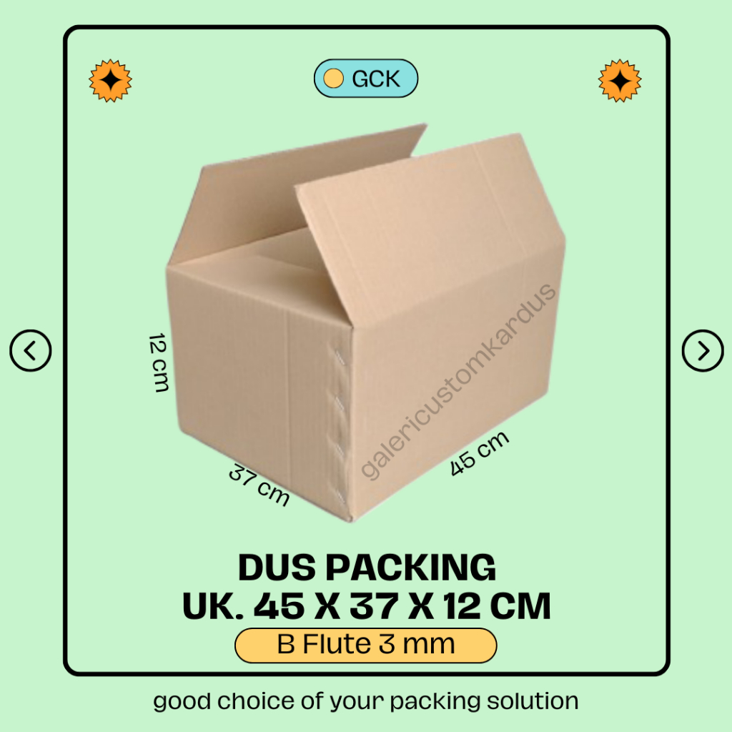 

(min. order 5) Kardus Packing Box Barang Dus Pindahan 45x37x12 B Flute