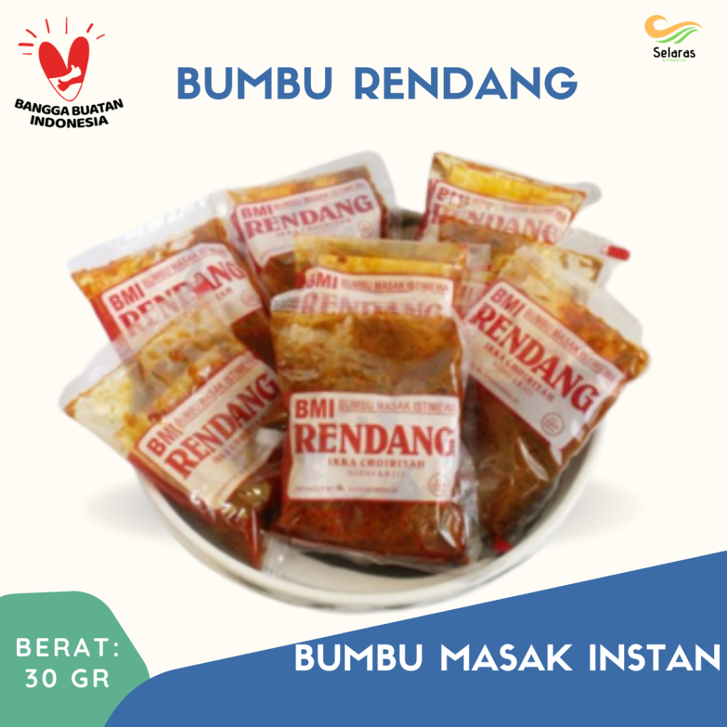 Bumbu Masak Rendang Instan BMI Bumbu Masak Istimewa