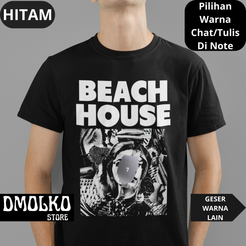 Kaos Band Beach House 1 | Tshirt Musik Uk S - 7XL | Kaos Dewasa Dan Kaos Anak | Kaos Bigsize | Kaos 
