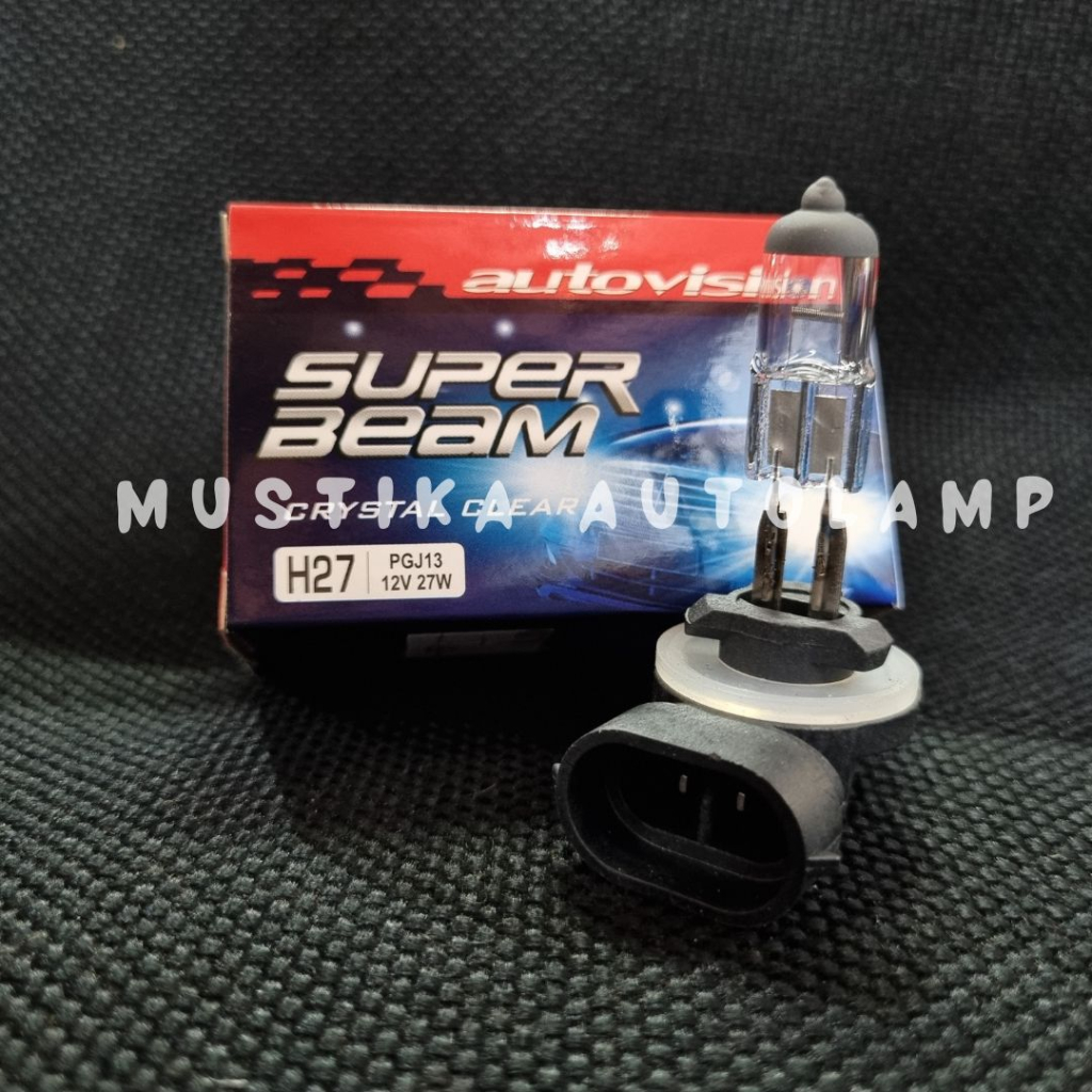 Bohlam Halogen H27 Autovision super beam