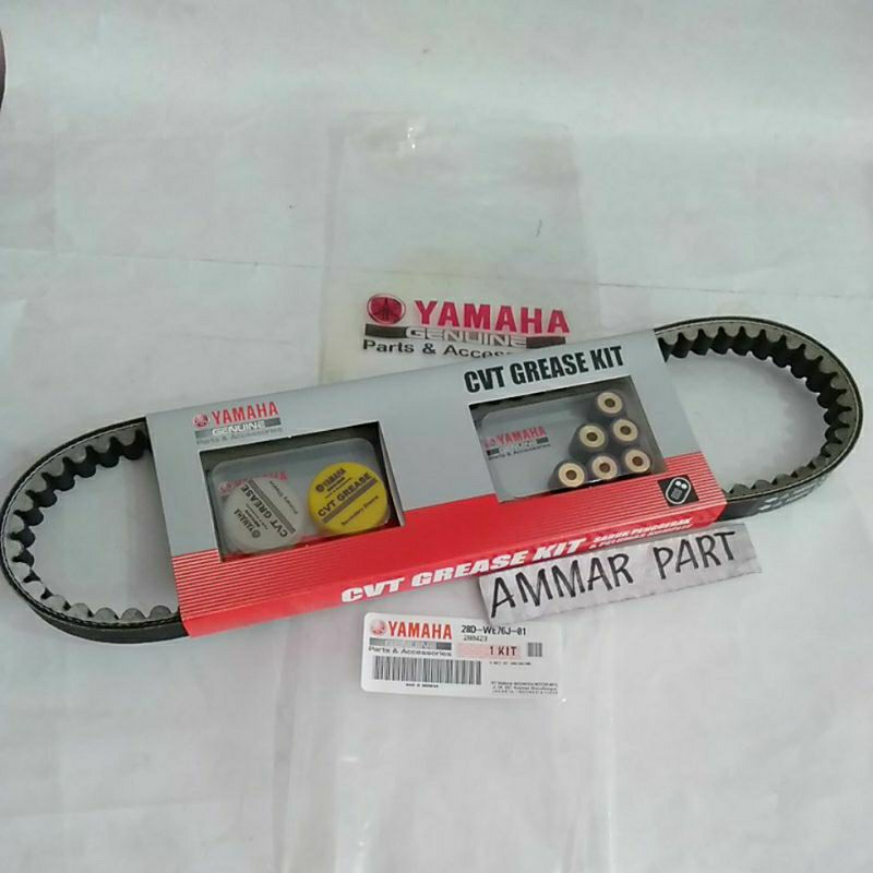 Vbelt Assy Komplit V-Belt Vanbelt Vanbel Panbel Fanbelt Ban Penggerak Mio Sporty Mio Smile Mio Soul 