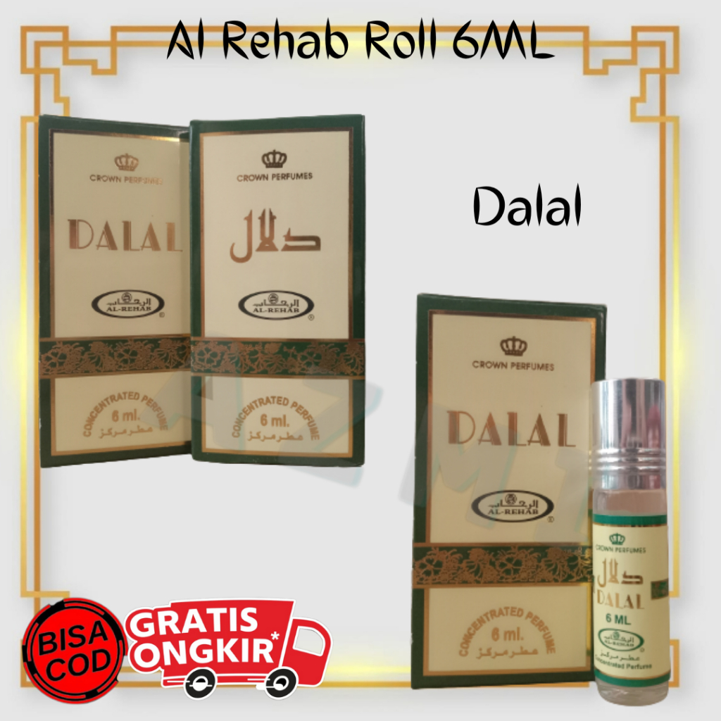 Parfum AL Rehab Dalal ROLL 6ML Original Asli Saudi Arabia