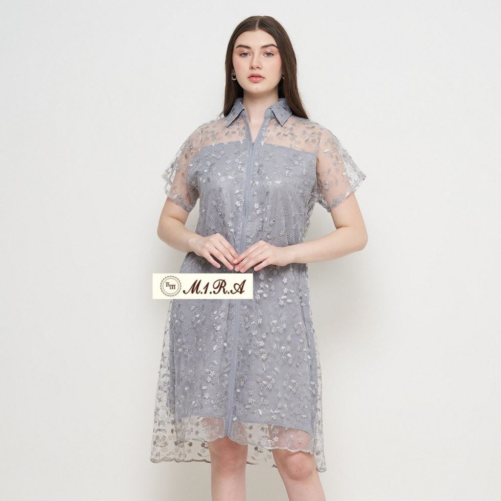 Promo Dress Natal krah Kebaya Modern Mini Dress Pesta Modern  Bridesmaid Seragam KondanganTILE BROKA