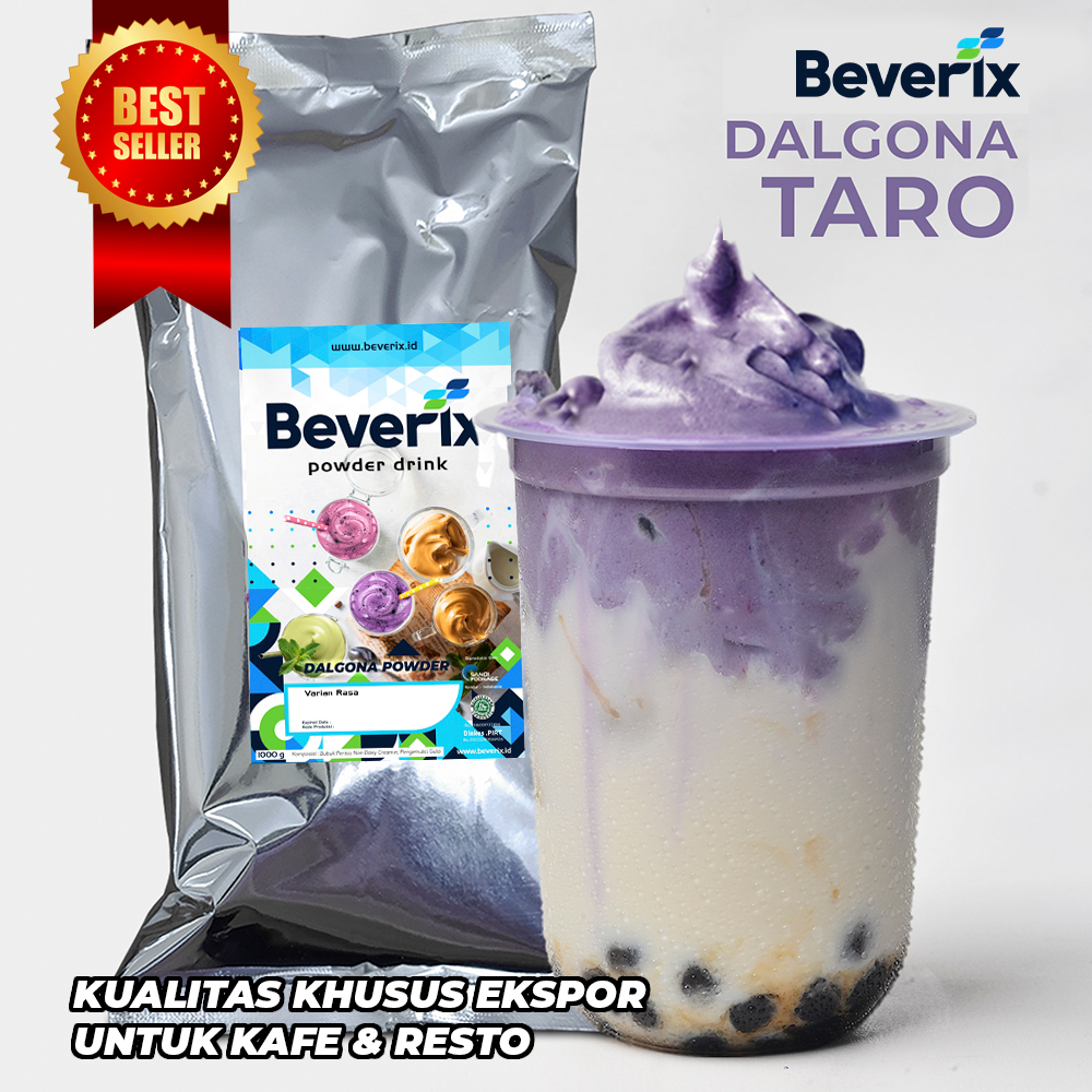 

Bubuk Dalgona Rasa Taro Beverix Powder Drink Kemasan 500 Gram