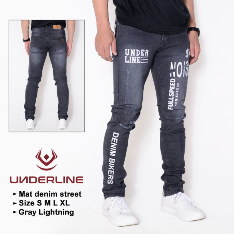 celana denim pria terbaru slimfit