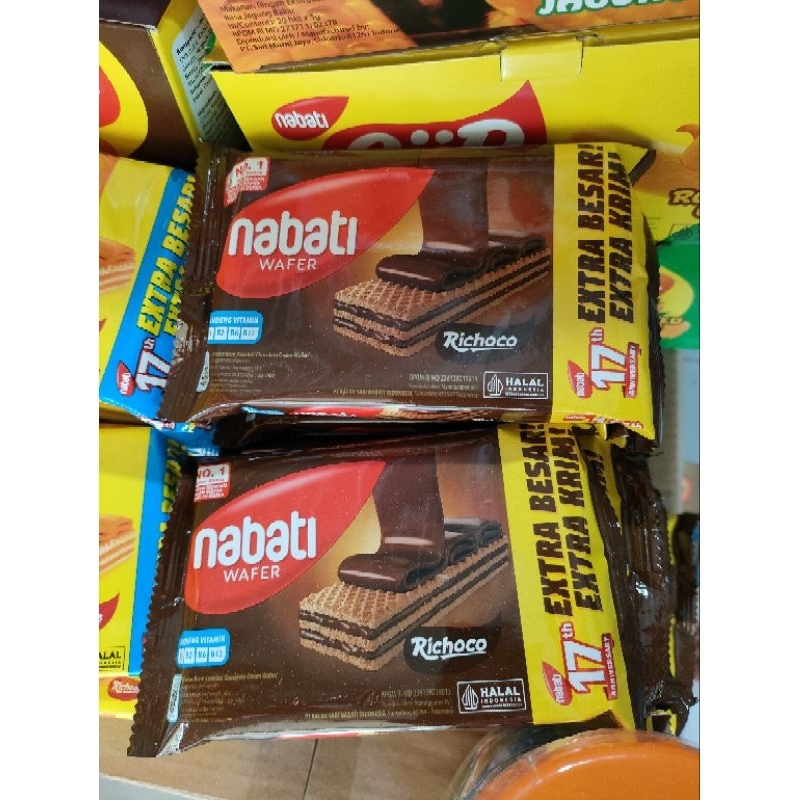 

Wafer Richeese Nabati Coklat 2000an 10pcs