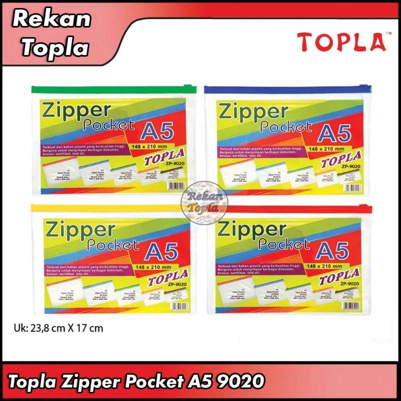 

Topla Zipper Pocket A5 9020