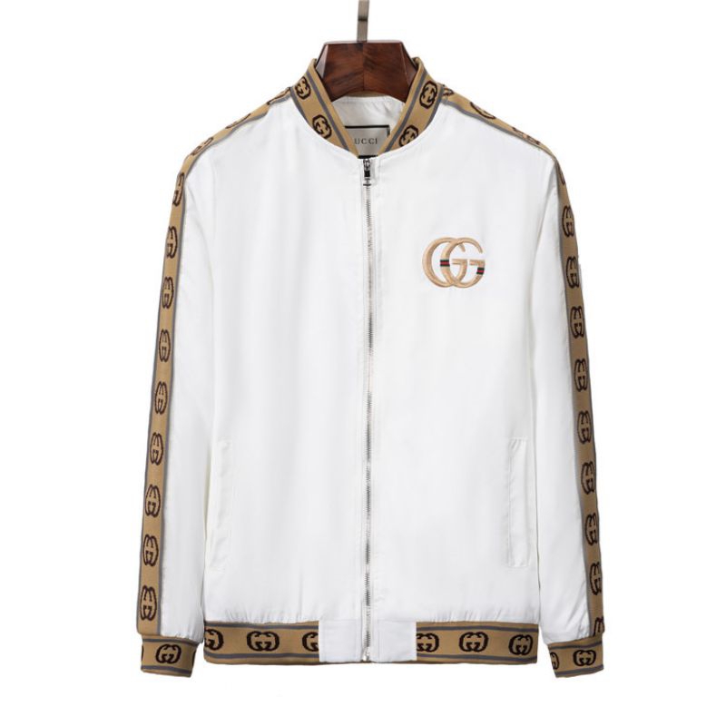 JACKET PRIA PUTIH PARASUT GOOD QLT GCPUTIH