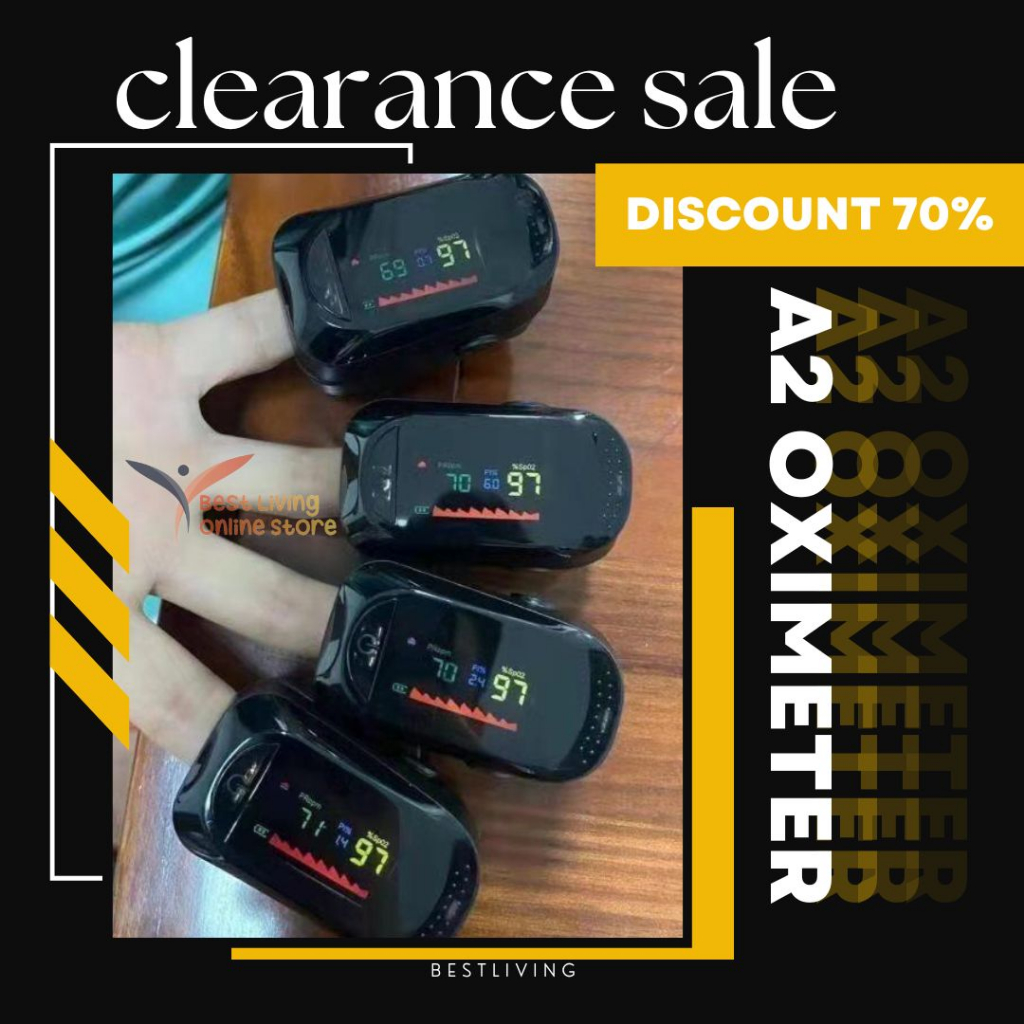 Pulse Oximeter Oxymeter Pulse Oximeter Pulse Fingertip Pengukur Kadar Oksigen Detak Jantung - A2