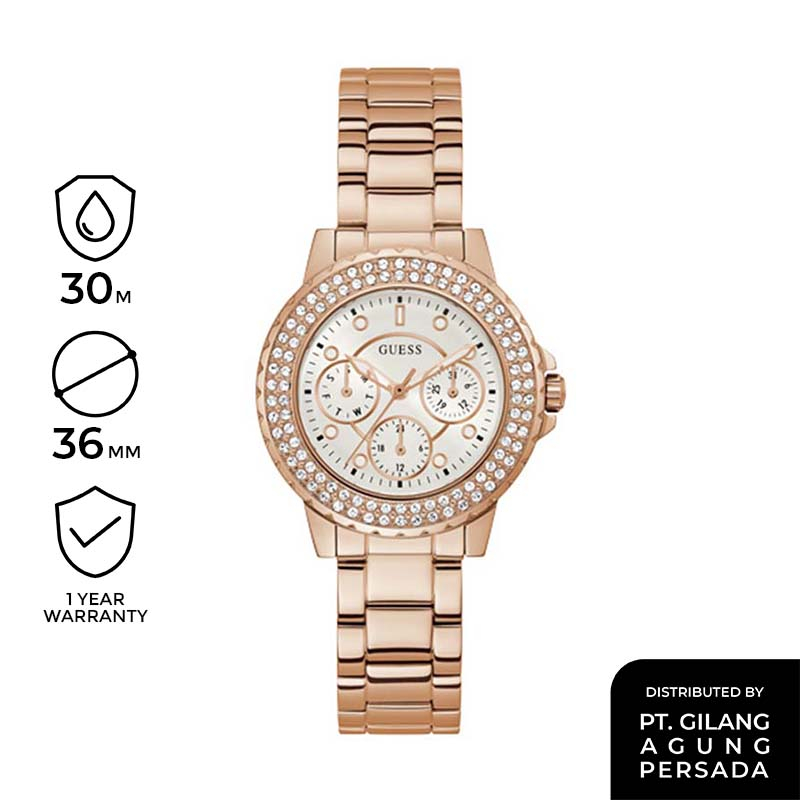Guess Ladies Watch Rose Gold CROWN JEWEL - GW0410L3
