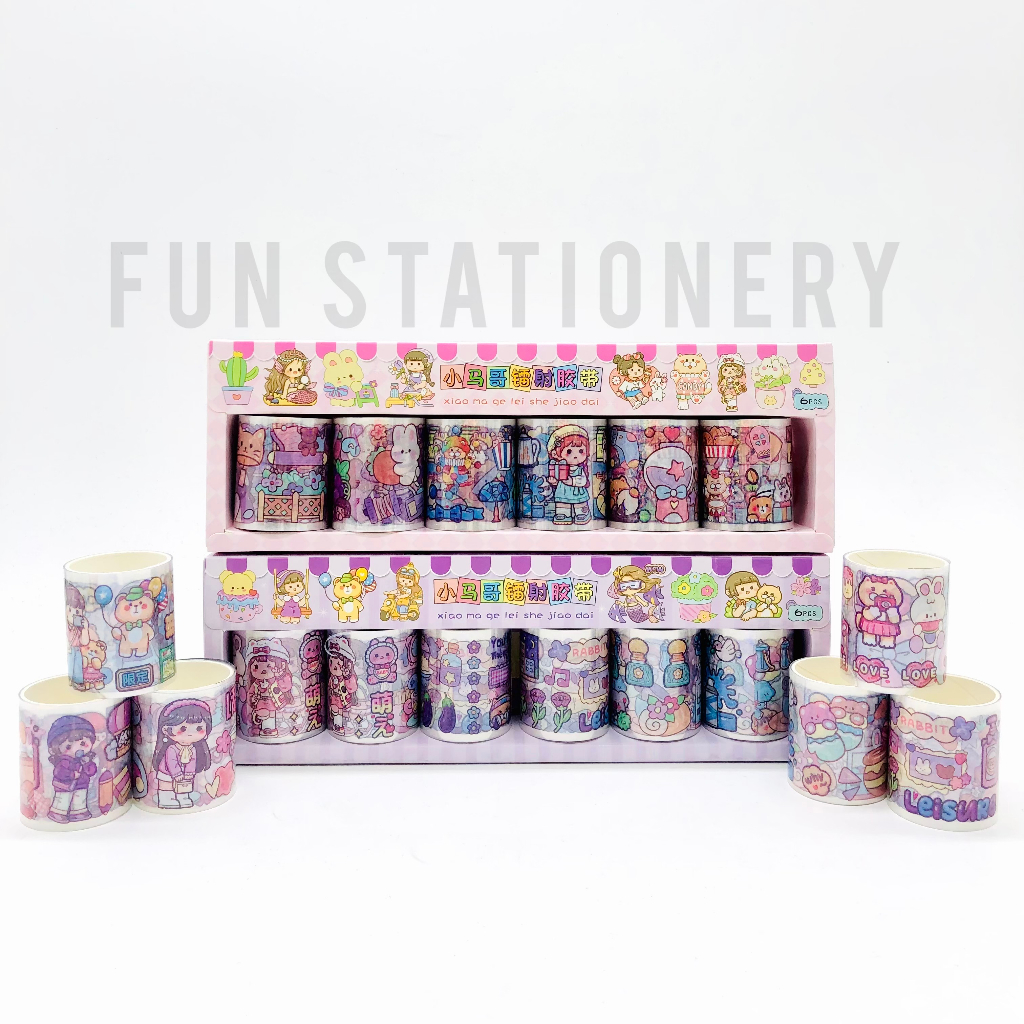 

ISOLASI GLITTER MOMO SZ-165 / STICKER WATERPROOF / WASHI TAPE