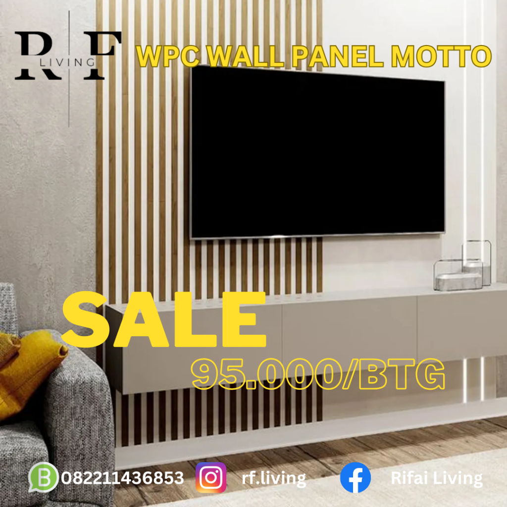 Wpc wall panel motif kayu motto