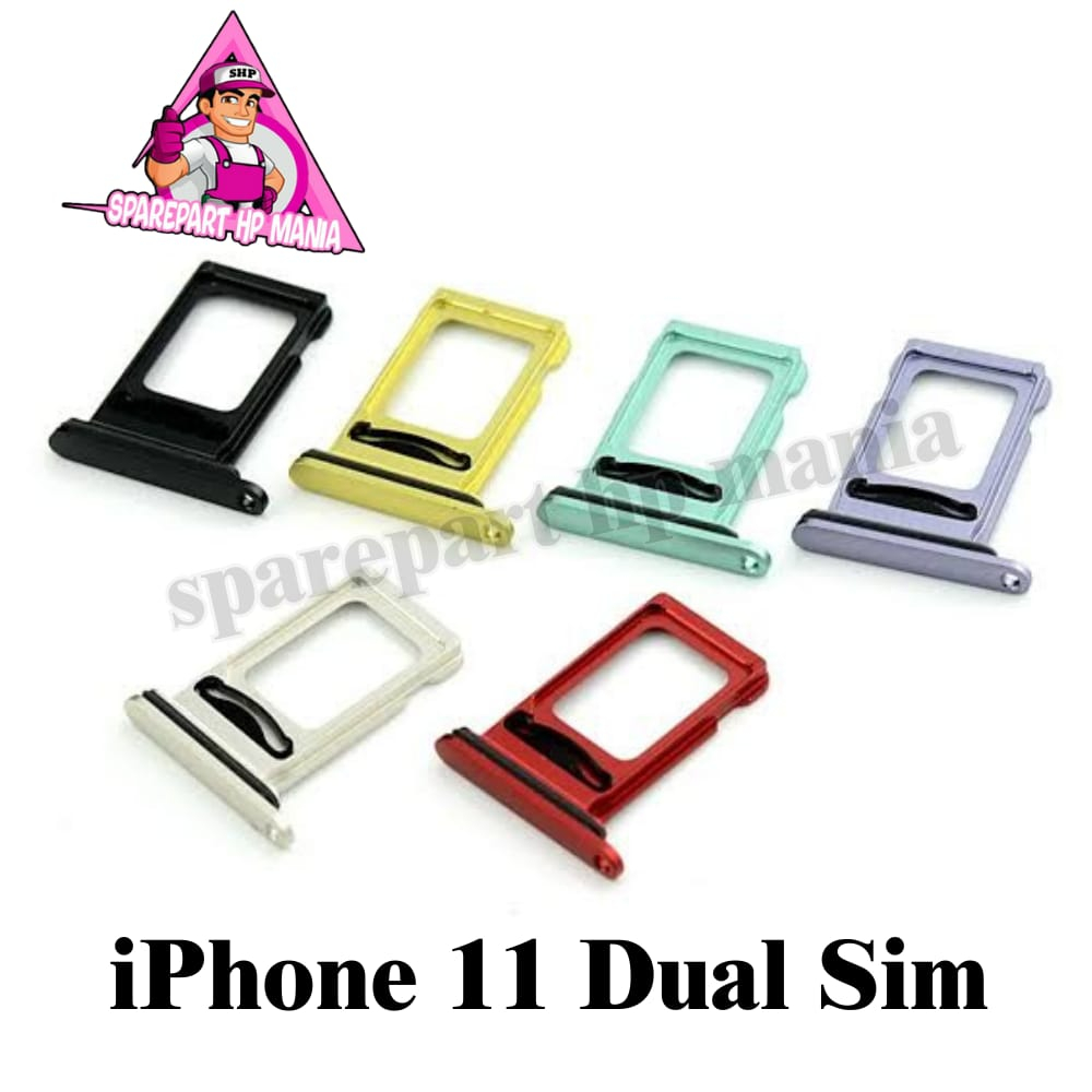 SLOT SIM TRAY IPHONE 11 DUAL SIMCARD SIMLOCK TEMPAT SIM CARD SIMTRAY