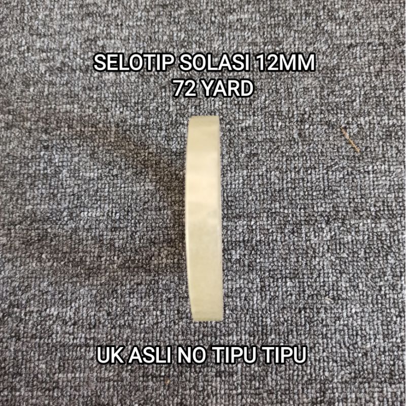 

SOLASI / ISOLASI / SELOTIP / SOLATIP / LAKBAN 12 MM