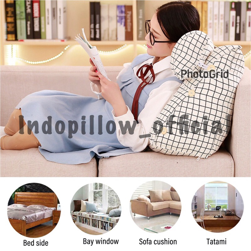Bantal Sandaran Punggung Free Guling / Bantal Sandaran Kursi / Sandaran Tempat Tidur