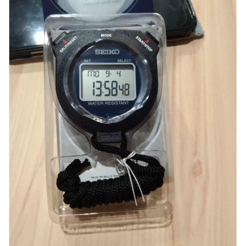 STOPWATCH SEIKO S23589 ASLI STOPWATCH SEIKO 10 LAP