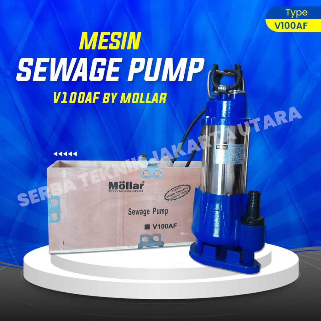 Pompa Air Celup Sirkulasi Air Kotor Mollar V100AF