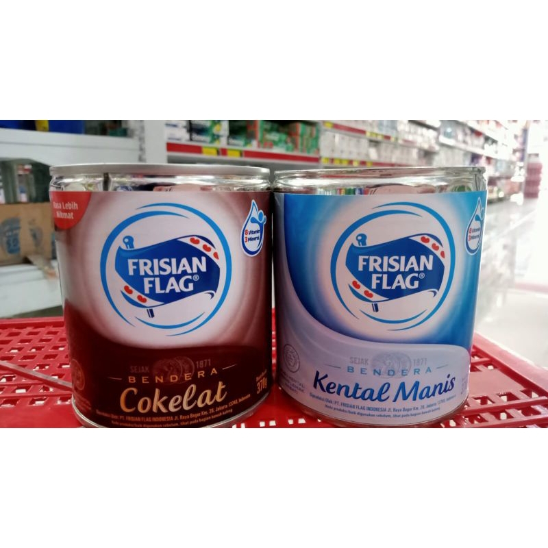

Frisian Flag Kaleng Coklat | Putih 370gr