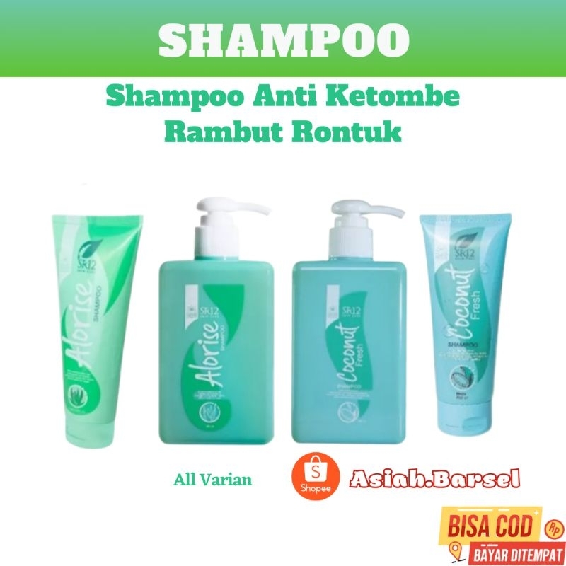 SHAMPOO SR12 - Coconut Presh Shampoo SR12 & Alorise Shampoo SR12 - Anti Rambut Ketombe - Anti Rambut