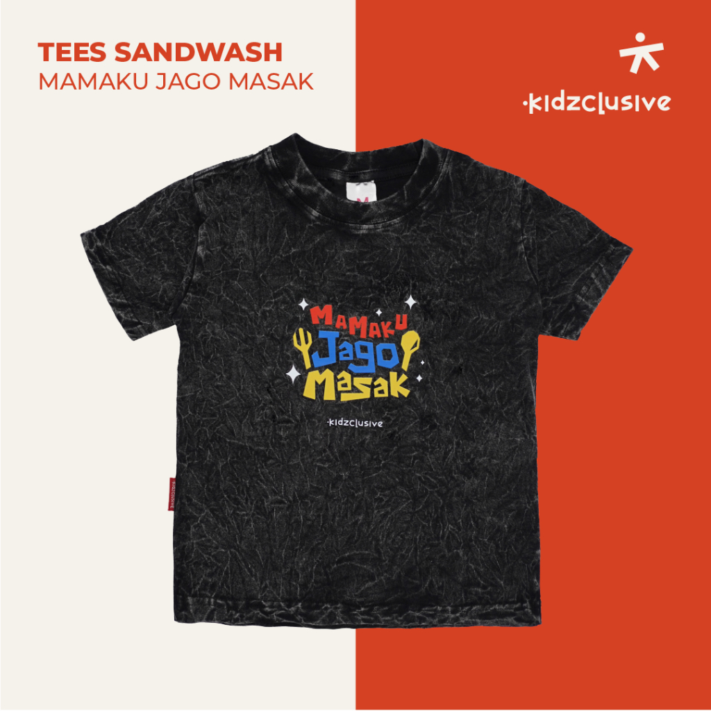 Kidzclusive  Baju PAPA MAMAKU JAGO MASAK Sandwash Print baju washed anak