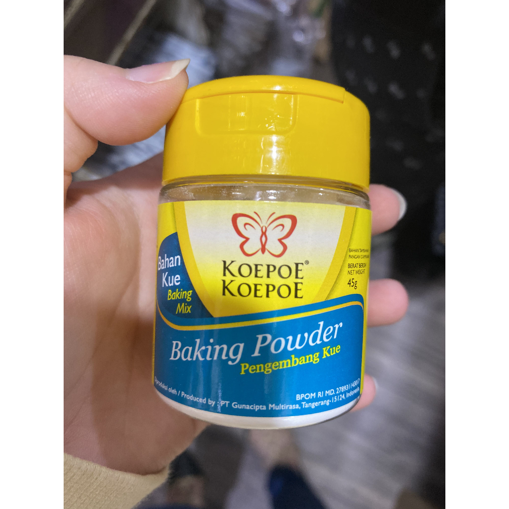 

Baking Powder Koepoe koepoe / pengembang kue kupu kupu 45g