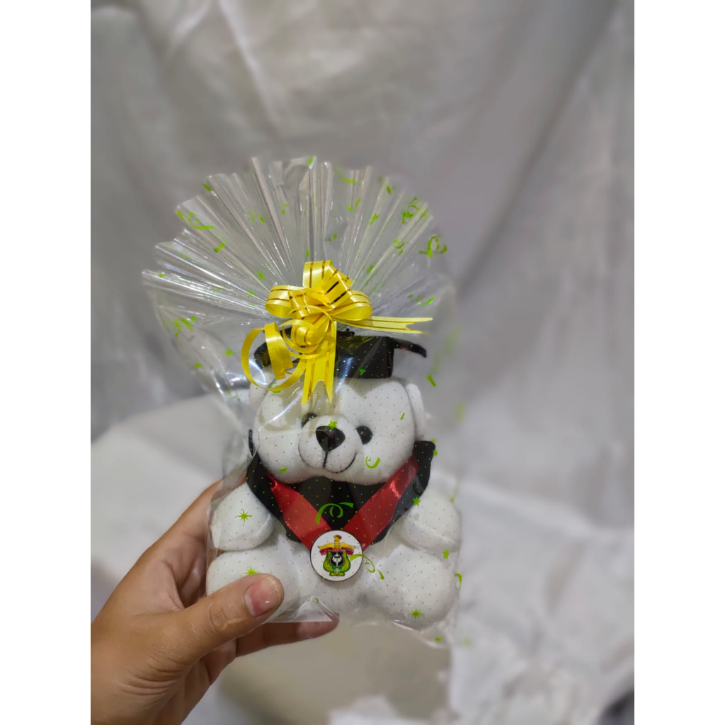 boneka wisuda mini custom logo univ