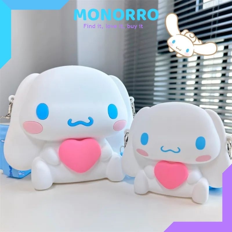 Ori Tas Sanrio Bag Tas Silicone Sanrio Cinnamoroll Tas Selempang Cinnamoroll