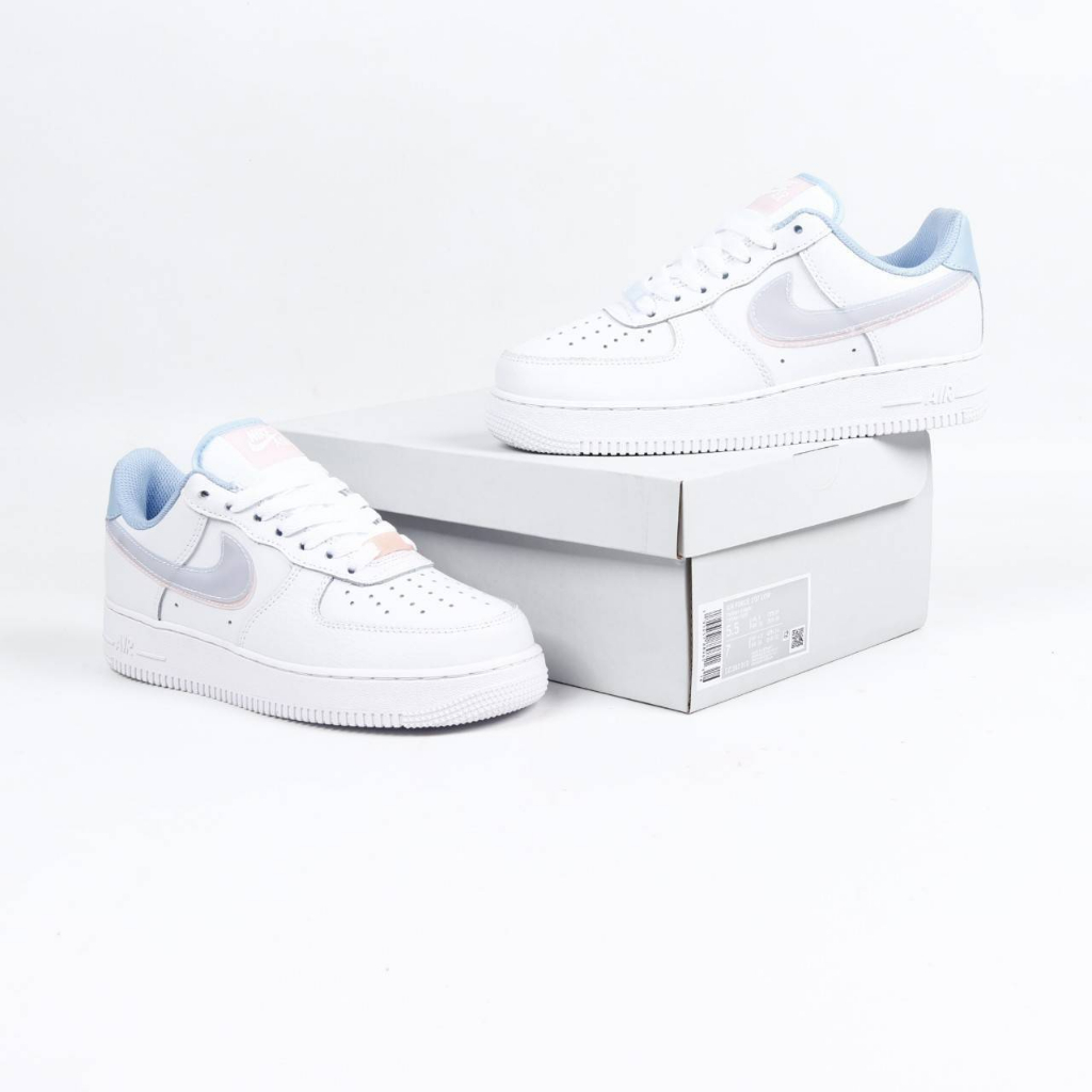 Sepatu Sneakers Wanita Nike Air Force 1 Low LV8 Double Swoosh White BNIB 100%