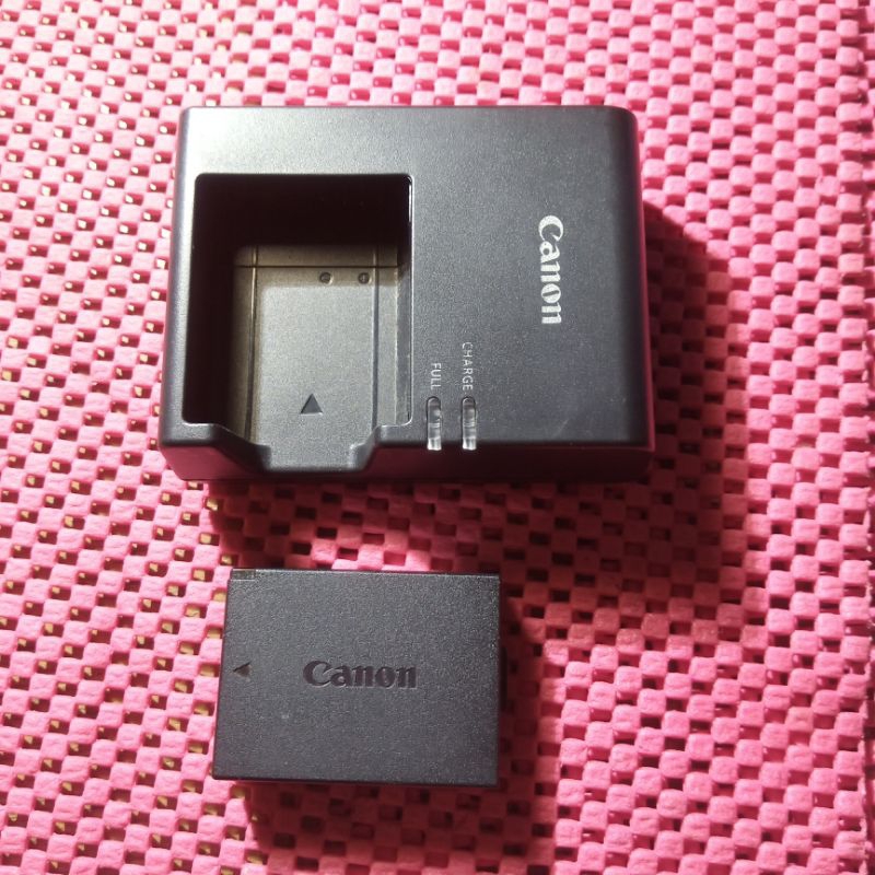Charger dan baterai untuk canon 1100D 1200D 1300D ori