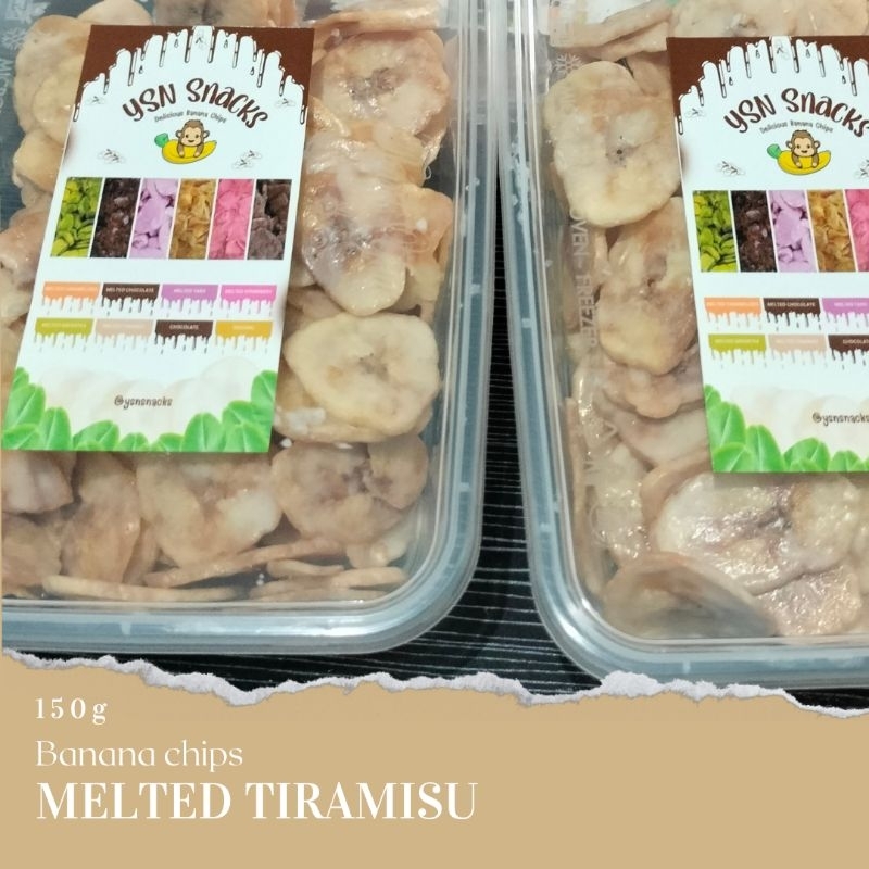 

Keripik pisang lumer Tiramisu || Tiramisu melted banana chips