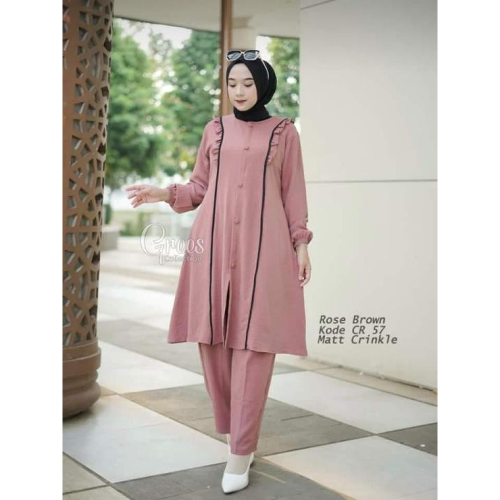 Vente Daily Setelan One Set Wanita Kekinian Ootd Outfit Kondangan