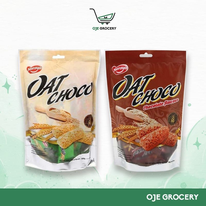 

NARAYA OAT MINI - 9 x 10gr - ORIGINAL AND CHOCO - OAT SEREAL SNACK