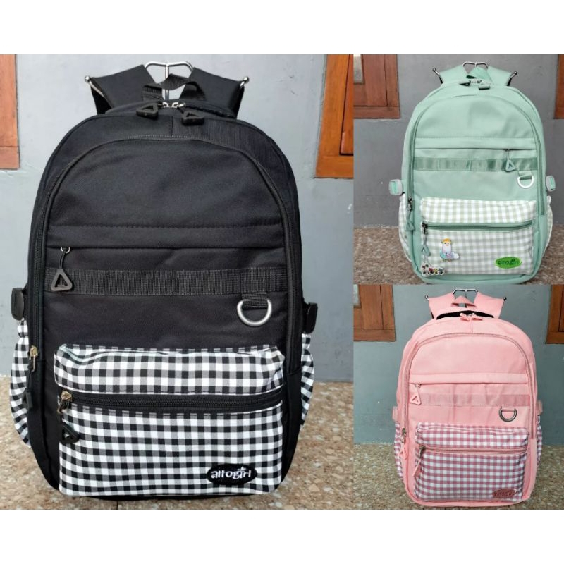 Tas ransel ABG, tas alto girl anak sekolah perempuan Original