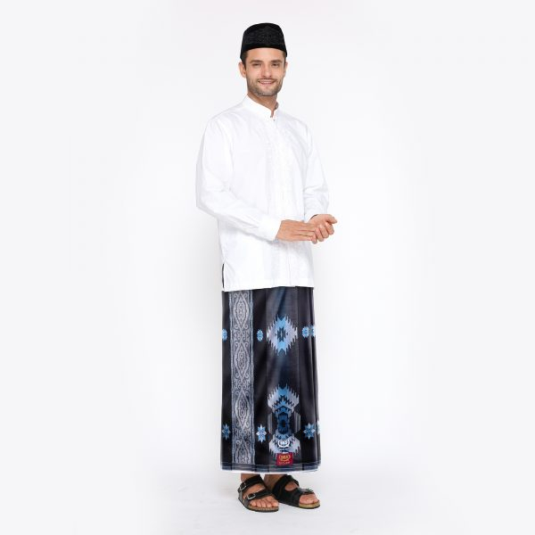 Sarung BHS Excellent Gold Motif E57 JGB Hitam Biru 02