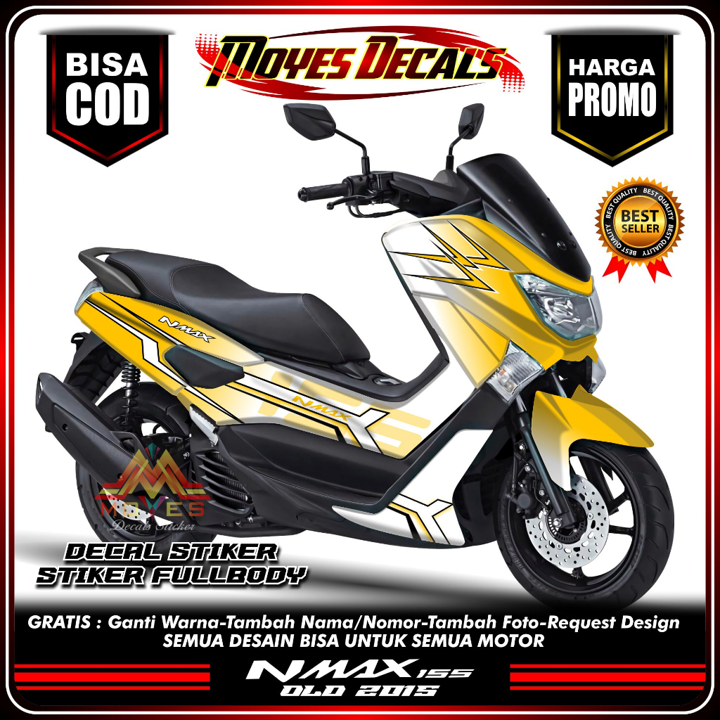 TERBARU Decal Sticker Yamaha Nmax 155 Old Full body - Stiker Skotlet Variasi Nmax Lama 2015 2016 201