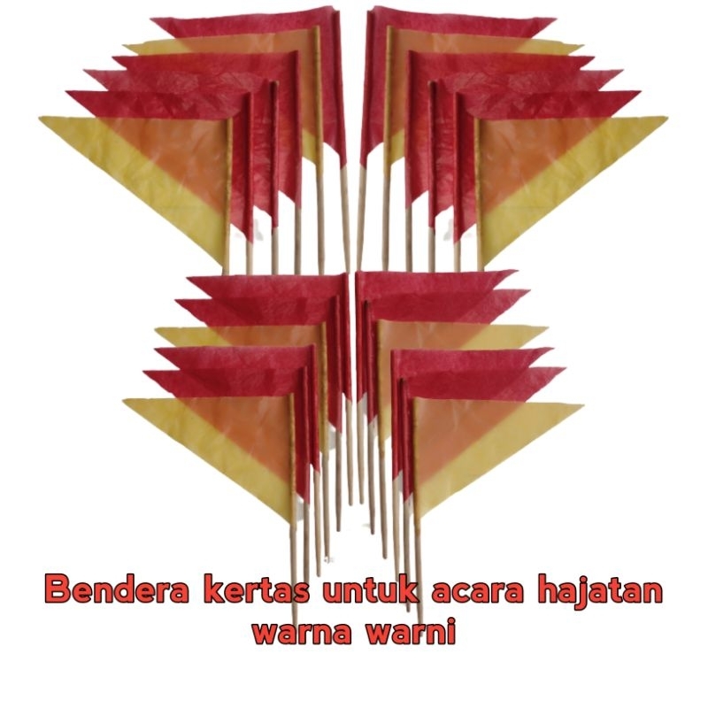 

Bendera kertas untuk acara hajatan, maulid dan acara acara lainya
