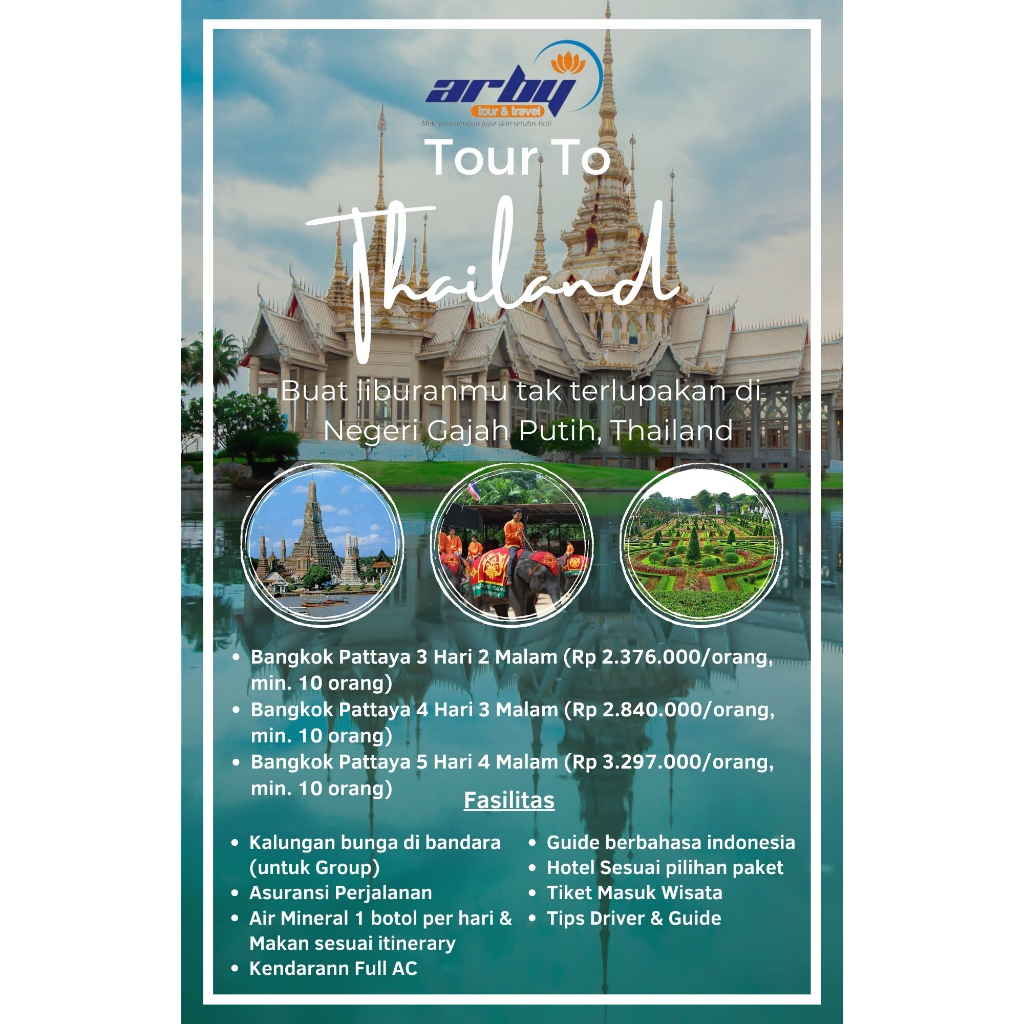 Wisata Thailand Tour 4 Hari 3 Malam