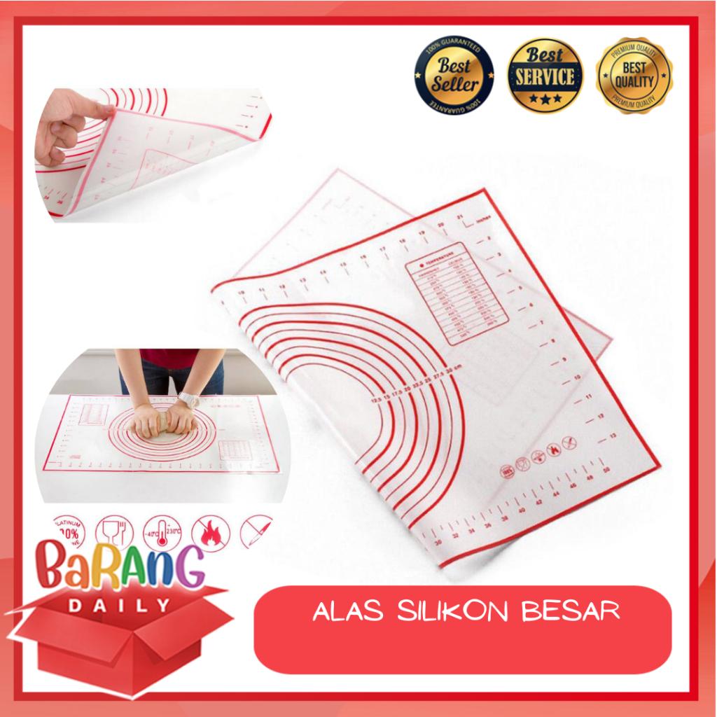 ALAS ADONAN SILIKON 30 X 40 CM UKURAN BESAR UNTUK MENGULEN ADONAN