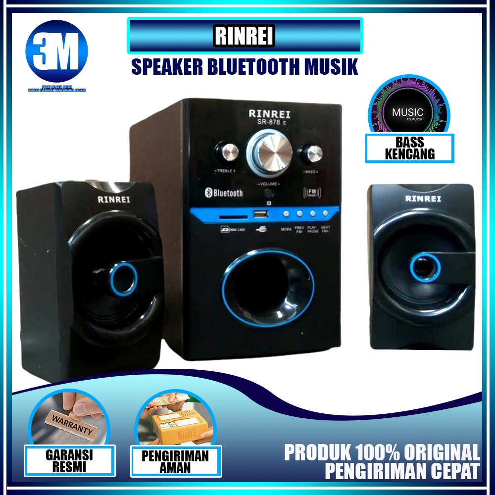 Speaker Bluetooth Multimedia Rin Rei 878E Garansi Resmi | Speaker Bass Bluetooth | Spiker Bass Bluetooth | Speaker Bluetooth Bass | Spiker Bkuetooth Bass | Speaker Multimedia Aktif | Spiker Multimedia Aktif | Speaker Aktif Bass Multimedia