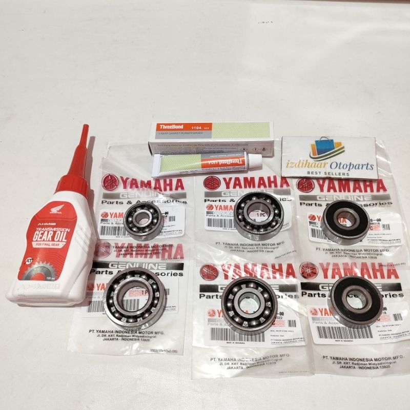 Bearing rasio Gardan Gearbox+Oli gardan+Lem Yamaha Nmax Aerox 155 Lexi
