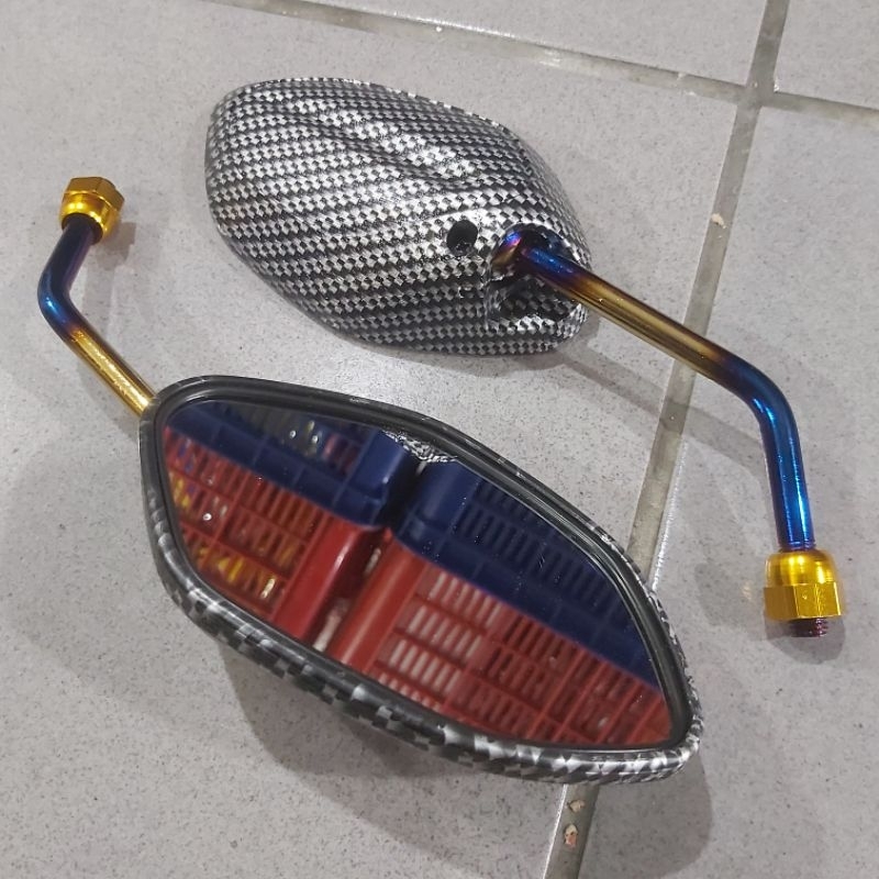 spion karbon beat thailand, Spion Beat Karbon Bosot Honda Twotune Panjang