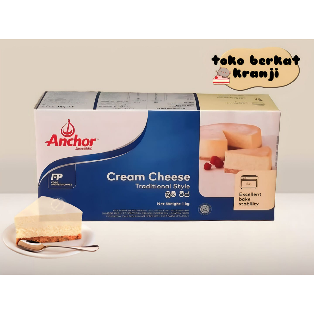 

cream cheese anchor 1kg/blok (KHUSUS PENGIRIMAN INSTAN COURIER)