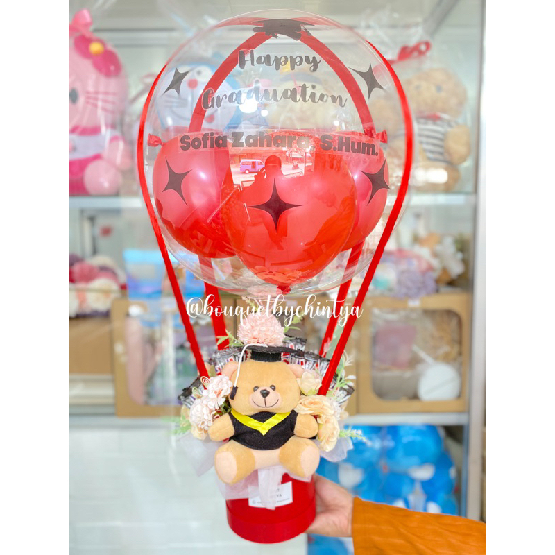 BLOOMBOX WISUDA FLOWER BALON SNACK GRADUATION KADO HADIAH SEMPRO